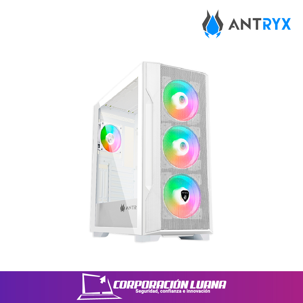 ANTRYX CASE ANTRYX FX710 WHITE, ARGB FAN X4, USB TIPO-C (AC-FX710W)