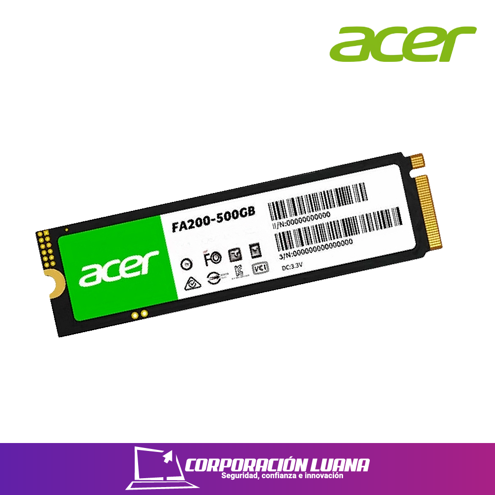 SSD ACER FA200 500GB ( BL.9BWWA.123 ) NVME - PCIE GEN 4 X4 | 7200