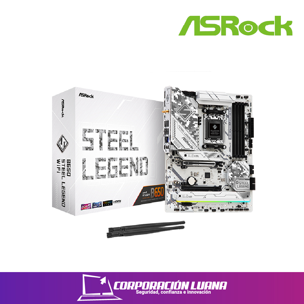 MOTHERBOARD ASROCK B650 STEEL LEGEND WIFI ( 90-MXBN90-A0UAYZ