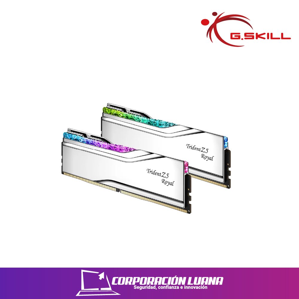 MEMORIA RAM G.SKILL ROYAL SILVER TRIDENT Z5 64GB (2X32GB ) 6400